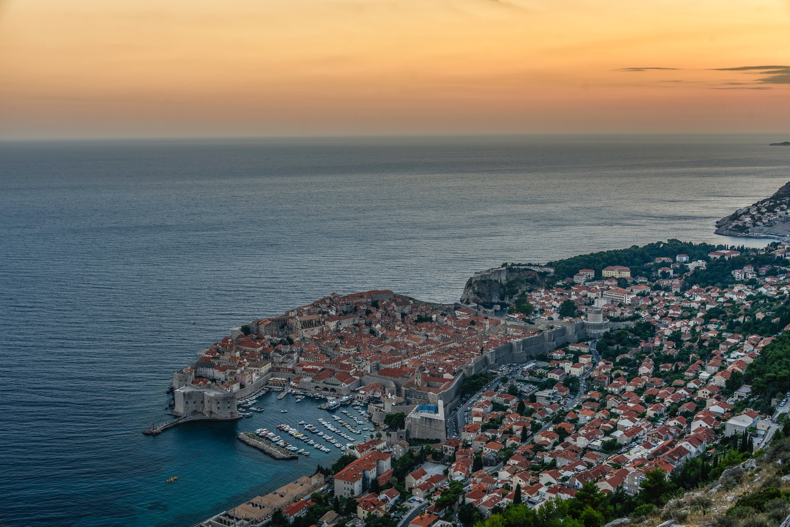 Dubrovnik sunset departure